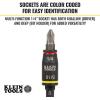imageKlein Tools 32767 Impact Driver SAE 3in1 Impact Socket and Bit Holder Flip Socket with 14Inch and 516Inch Hex Drivers 5Inch Length1 Count Pack of 2