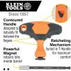imageKlein Tools 33804 ProFlex ImpactRated Interchangeable Ratcheting THandle Set Torsion Zone Magnetic Bit Holder SAE Metric TORX