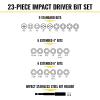 imageKlein Tools 33804 ProFlex ImpactRated Interchangeable Ratcheting THandle Set Torsion Zone Magnetic Bit Holder SAE Metric TORX