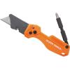 imageKlein Tools 44304 Folding FLICKBLADE Utility Knife Compact Removable Impact Driver 14Inch Nut Driver and 2 Phillips BitFlickblade w Driver