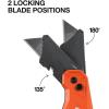 imageKlein Tools 44304 Folding FLICKBLADE Utility Knife Compact Removable Impact Driver 14Inch Nut Driver and 2 Phillips BitFlickblade w Scraper