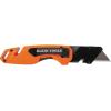 imageKlein Tools 44304 Folding FLICKBLADE Utility Knife Compact Removable Impact Driver 14Inch Nut Driver and 2 Phillips BitFlickblade w Storage