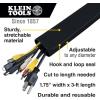 imageKlein Tools 450320 Cable Management Sleeve Cord Management for Home Office or Job 114Inch Max Diameter 3Foot Length Black 2Pack175 Sleeve 2Pack