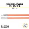 imageKlein Tools 50053 5Foot LoFlex Glow Fish Rod Made in USA 532Inch Fiberglass with Bullet Nose and Splinter Guard Coating10Foot