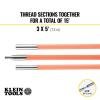 imageKlein Tools 50053 5Foot LoFlex Glow Fish Rod Made in USA 532Inch Fiberglass with Bullet Nose and Splinter Guard Coating15Foot