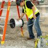 imageKlein Tools 50122 Conduit Measuring Pull Tape for HeavyDuty Cable and Wire Pulling 1250Pound x 2000Foot Long2500Pound x 3000Foot
