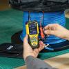 imageKlein Tools 501915 Cable Tester TDR Cable Length Meter Measures Electrical Data TwoWire and Romex Cables Includes Leads Carrying CaseCable Length Meter