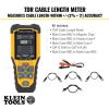 imageKlein Tools 501915 Cable Tester TDR Cable Length Meter Measures Electrical Data TwoWire and Romex Cables Includes Leads Carrying CaseCable Length Meter