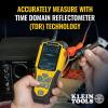 imageKlein Tools 501915 Cable Tester TDR Cable Length Meter Measures Electrical Data TwoWire and Romex Cables Includes Leads Carrying CaseCable Length Meter