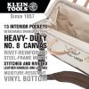 imageKlein Tools 510216SP Deluxe Canvas Tool Bag Made of Natural Canvas with 13 Interior Pockets and Detachable Shoulder Strap 16Inch18Inch