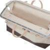 imageKlein Tools 510222 Heavy Duty Natural Canvas Tool Bag Tool Tote MultiPurpose Bag with Wide Hinged Opening and Leather Handles 22Inch24Inch