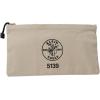 imageKlein Tools 5139 Zipper Bag Canvas Tool Pouch to 125 x 7 x 07 Inch with Heavy Duty Brass Zipper Close Natural125Inch