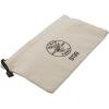 imageKlein Tools 5139 Zipper Bag Canvas Tool Pouch to 125 x 7 x 07 Inch with Heavy Duty Brass Zipper Close Natural125Inch