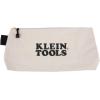 imageKlein Tools 5139 Zipper Bag Canvas Tool Pouch to 125 x 7 x 07 Inch with Heavy Duty Brass Zipper Close Natural16Inch