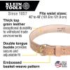 imageKlein Tools 5415L Tool Belt HeavyDuty Leather Work Belt for Contractors Construction Carpenters Electricians Framers Ironworkers LargeLarge