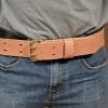imageKlein Tools 5415L Tool Belt HeavyDuty Leather Work Belt for Contractors Construction Carpenters Electricians Framers Ironworkers LargeSmall