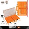 imageKlein Tools 54808MB MODbox Tall Compartment Box HalfWidth Tool Organizer Small Parts Tool Box with 10 Compartments 4 Removable Bins Stackable ModuleShort Box  Full Width