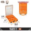 imageKlein Tools 54808MB MODbox Tall Compartment Box HalfWidth Tool Organizer Small Parts Tool Box with 10 Compartments 4 Removable Bins Stackable ModuleShort Box  Half Width