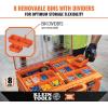 imageKlein Tools 54808MB MODbox Tall Compartment Box HalfWidth Tool Organizer Small Parts Tool Box with 10 Compartments 4 Removable Bins Stackable ModuleShort Box  Full Width