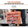 imageKlein Tools 54808MB MODbox Tall Compartment Box HalfWidth Tool Organizer Small Parts Tool Box with 10 Compartments 4 Removable Bins Stackable ModuleTall Box  Full Width