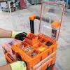 imageKlein Tools 54808MB MODbox Tall Compartment Box HalfWidth Tool Organizer Small Parts Tool Box with 10 Compartments 4 Removable Bins Stackable ModuleTall Box  Half Width
