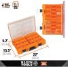 imageKlein Tools 54808MB MODbox Tall Compartment Box HalfWidth Tool Organizer Small Parts Tool Box with 10 Compartments 4 Removable Bins Stackable ModuleTall Box  Full Width