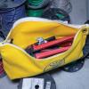 imageKlein Tools 5539NAT Zipper Bag Canvas Tool Pouch is 10Inch Consumables Bag for Storing Parts Brass Grommet for Easy Hanging NaturalYellow