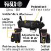 imageKlein Tools 55428 Tradesman Pro Electricians Padded Tool Belt and Tool Pouch Combo for Longwear Comfort and Durability Size LargeLarge