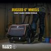 imageKlein Tools 55452RTB Tool Bag Water Resistant Tool Storage Organizer Rolls on Rugged 6Inch Wheels 24 Pockets Load Tested to 200PoundTool Bag