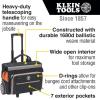 imageKlein Tools 55452RTB Tool Bag Water Resistant Tool Storage Organizer Rolls on Rugged 6Inch Wheels 24 Pockets Load Tested to 200PoundTool Bag