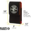 imageKlein Tools 55474 Phone Holder XXLarge Fits iPhone Google LG Samsung Phones With Magnetic Closure and Belt ClipSmall