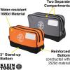 imageKlein Tools 55579 Zipper Tool Pouch Set Dual Compartments HeavyDuty 10 x 6Inch and 12 x 7Inch Bags Multipurpose Organizer for Tools and Crafts 2Pack