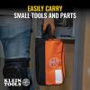 imageKlein Tools 55582 Tool Pouch Zipper Bag Dual Compartments 10Inch x 6Inch Heavy Duty Tool Bag Organizer Multipurpose for Tools to Crafts