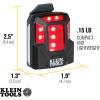 imageKlein Tools 56063 Rechargeable Safety Light with Magnet Red Mounts to Klein Hard Hats and Safety Helmets