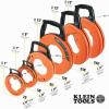 imageKlein Tools 56334 Electrical Fish Tape Steel Wire Puller with Double Loop Tip Optimized Housing and Handle for Heavy Duty Wire Pulls 240FootStainless Steel