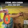 imageKlein Tools 56334 Electrical Fish Tape Steel Wire Puller with Double Loop Tip Optimized Housing and Handle for Heavy Duty Wire Pulls 240FootSteel