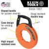 imageKlein Tools 56334 Electrical Fish Tape Steel Wire Puller with Double Loop Tip Optimized Housing and Handle for Heavy Duty Wire Pulls 240FootSteel