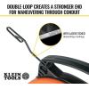 imageKlein Tools 56334 Electrical Fish Tape Steel Wire Puller with Double Loop Tip Optimized Housing and Handle for Heavy Duty Wire Pulls 240FootSteel