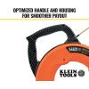 imageKlein Tools 56350 NonConductive Electrical Fish Tape Fiberglass Wire Puller Steel Leader Optimized Housing and Handle 50Foot x 316Inch