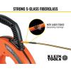 imageKlein Tools 56351 NonConductive Electrical Fish Tape Fiberglass Wire Puller wSteel Leader Optimized Housing 100Foot x 316Inch