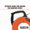 imageKlein Tools 56380 NonConductive Electrical Fish Tape MultiGroove Fiberglass Wire Puller with Steel Leader 100Foot x 316Inch100Foot