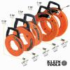 imageKlein Tools 56380 NonConductive Electrical Fish Tape MultiGroove Fiberglass Wire Puller with Steel Leader 100Foot x 316Inch100Foot