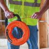 imageKlein Tools 56380 NonConductive Electrical Fish Tape MultiGroove Fiberglass Wire Puller with Steel Leader 100Foot x 316Inch100Foot