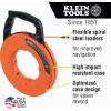 imageKlein Tools 56382 NonConductive Fiberglass Fish Tape MultiGroove Wire Puller Optimized Housing and Handle 50Foot x 316Inch50Foot
