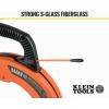 imageKlein Tools 56382 NonConductive Fiberglass Fish Tape MultiGroove Wire Puller Optimized Housing and Handle 50Foot x 316Inch50Foot