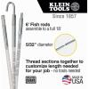 imageKlein Tools 56415 MidFlex Glow Rod Set Fish Rod with Splinter Guard Coating and Stainless Steel Connectors Bullet Nose and Hook Attachments 15Foot18Feet