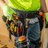 imageKlein Tools 5710L Electricians Padded Tool BeltPouch Combo 27 Pockets 4Piece Large Reinforced Bottom Pouches Heavy Duty Nylon Webbing Double StitchedXL