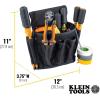 imageKlein Tools 5710L Electricians Padded Tool BeltPouch Combo 27 Pockets 4Piece Large Reinforced Bottom Pouches Heavy Duty Nylon Webbing Double StitchedXL