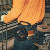 imageKlein Tools 5816LFR Flame Resistant Bolt Bag for Tool Storage with Leather Reinforced Rim and Bottom and Separated Tunnel Loops ConnectionOne Size