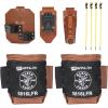 imageKlein Tools 5816LFR Flame Resistant Bolt Bag for Tool Storage with Leather Reinforced Rim and Bottom and Separated Tunnel Loops ConnectionOne Size
